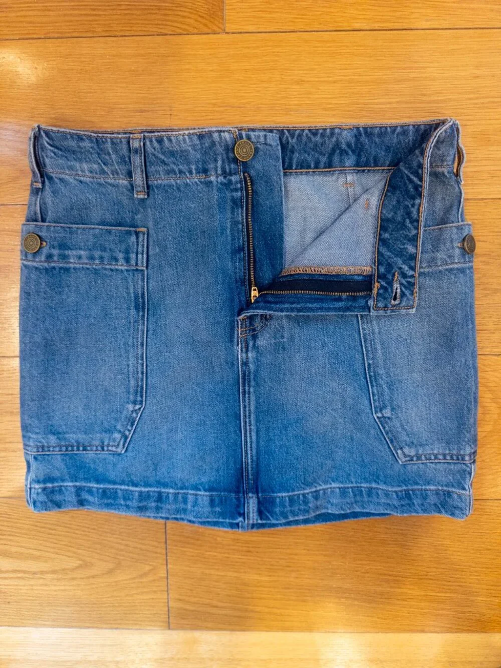 Frame Denim Morey Cargo Mini Skirt Size 27